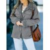 imageDokotoo Corduroy Sherpa Jacket for Women Button Down Fleece Fur Collar Winter Warm CoatA1 Gray