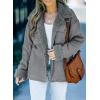 imageDokotoo Corduroy Sherpa Jacket for Women Button Down Fleece Fur Collar Winter Warm CoatA1 Gray