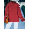 imageDokotoo Corduroy Sherpa Jacket for Women Button Down Fleece Fur Collar Winter Warm CoatA1 Red