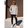 imageDokotoo Hoodies for Women Soft Fleece Half Zip Up Hoodie Long Sleeve Casual Pullover Oversized Sweatshirt Hooded TopsGrey