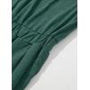 imageDokotoo Lantern Long Sleeve Jumpsuit Wrapped V Neck Elegant for Womens Dressy Casual 2024 Fall One Piece Romper OutfitsB Blackish Green