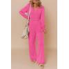 imageDokotoo Lantern Long Sleeve Jumpsuit Wrapped V Neck Elegant for Womens Dressy Casual 2024 Fall One Piece Romper OutfitsB Rose Red