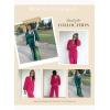 imageDokotoo Lantern Long Sleeve Jumpsuit Wrapped V Neck Elegant for Womens Dressy Casual 2024 Fall One Piece Romper OutfitsBlue