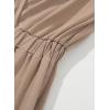 imageDokotoo Lantern Long Sleeve Jumpsuit Wrapped V Neck Elegant for Womens Dressy Casual 2024 Fall One Piece Romper OutfitsSimply Taupe