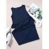 imageDokotoo Pants Sets Women 2 Piece Outfits Sleeveless Round Neck Tank Tops Matching Sets for Women Elastic Waist Wide LegBlue