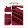 imageDokotoo Pants Sets Women 2 Piece Outfits Sleeveless Round Neck Tank Tops Matching Sets for Women Elastic Waist Wide LegRed