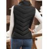 imageDokotoo Puffer Vest Women Sleeveless Zip Up Outerwear Stand Collar Quilted Vest Warm Winter Jackets Coats with PocketBlack