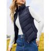 imageDokotoo Puffer Vest Women Sleeveless Zip Up Outerwear Stand Collar Quilted Vest Warm Winter Jackets Coats with PocketBlue