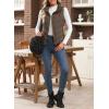 imageDokotoo Puffer Vest Women Sleeveless Zip Up Outerwear Stand Collar Quilted Vest Warm Winter Jackets Coats with PocketBrown