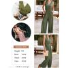 imageDokotoo Sleeveless Jumpsuit Wrapped V Neck Elegant for Womens Dressy Casual 2025 One Piece Romper OutfitsJungle Green