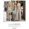imageDokotoo Sleeveless Jumpsuit Wrapped V Neck Elegant for Womens Dressy Casual 2025 One Piece Romper OutfitsSimply Taupe