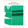 imageDokotoo Swimsuit Coverup for Women Hollow Out V Neck Short Sleeve Bathing Suit Bikini Beach Cover Ups Mini DressGreen