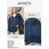 imageDokotoo Waffle Knit Hoodies for Womens Zip Up 2025 Drawstring Fall Casual Trendy Clothing Jackets Trendy OutfitsBlue