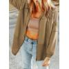 imageDokotoo Waffle Knit Hoodies for Womens Zip Up 2025 Drawstring Fall Casual Trendy Clothing Jackets Trendy OutfitsCamel