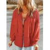 imageDokotoo Waffle Knit Hoodies for Womens Zip Up 2025 Drawstring Fall Casual Trendy Clothing Jackets Trendy OutfitsGold Flame
