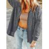 imageDokotoo Waffle Knit Hoodies for Womens Zip Up 2025 Drawstring Fall Casual Trendy Clothing Jackets Trendy OutfitsGray