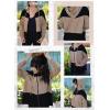 imageDokotoo Waffle Knit Hoodies for Womens Zip Up 2025 Drawstring Fall Casual Trendy Clothing Jackets Trendy OutfitsKhaki