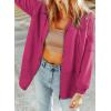 imageDokotoo Waffle Knit Hoodies for Womens Zip Up 2025 Drawstring Fall Casual Trendy Clothing Jackets Trendy OutfitsRose Red