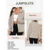 imageDokotoo Winter Fleece Jacket for Women Zipper Up Zip Up Stand Collar with Pockets CoatsKhaki