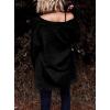 imageDokotoo Womens 2024 Fashion Casual Open Front Long Sleeve Chunky Cable Knit Cardigans Sweaters Outerwear Coats with PocketsBlack