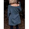imageDokotoo Womens 2024 Fashion Casual Open Front Long Sleeve Chunky Cable Knit Cardigans Sweaters Outerwear Coats with PocketsReal Teal