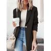 imageDokotoo Womens 2024 Fashion Spring Lapel Collar Buttons Blazer Jackets for Women Business CasualBlack 1