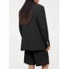imageDokotoo Womens 2024 Fashion Spring Lapel Collar Buttons Blazer Jackets for Women Business CasualBlack 1