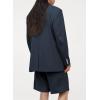 imageDokotoo Womens 2024 Fashion Spring Lapel Collar Buttons Blazer Jackets for Women Business CasualBlue 1