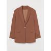 imageDokotoo Womens 2024 Fashion Spring Lapel Collar Buttons Blazer Jackets for Women Business CasualBrown