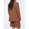 imageDokotoo Womens 2024 Fashion Spring Lapel Collar Buttons Blazer Jackets for Women Business CasualBrown