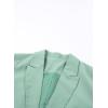imageDokotoo Womens 2024 Fashion Spring Lapel Collar Buttons Blazer Jackets for Women Business CasualGreen