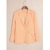 imageDokotoo Womens 2024 Fashion Spring Lapel Collar Buttons Blazer Jackets for Women Business CasualKhaki 2