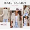 imageDokotoo Womens 2024 Fashion Spring Lapel Collar Buttons Blazer Jackets for Women Business CasualKhaki 3