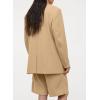 imageDokotoo Womens 2024 Fashion Spring Lapel Collar Buttons Blazer Jackets for Women Business CasualLight Khaki