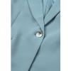 imageDokotoo Womens 2024 Fashion Spring Lapel Collar Buttons Blazer Jackets for Women Business CasualSky Blue 2