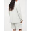 imageDokotoo Womens 2024 Fashion Spring Lapel Collar Buttons Blazer Jackets for Women Business CasualWhite