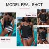 imageDokotoo Womens 2024 Fashion Stripes Print Lined Up Double Up Tankini Sets Swimsuits Bathing Suit Swimwear S3XLT0 Black