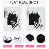 imageDokotoo Womens 2024 Fashion Stripes Print Lined Up Double Up Tankini Sets Swimsuits Bathing Suit Swimwear S3XLT0 Black