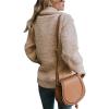imageDokotoo Womens 2024 Winter Fleece Teddy Bear Sherpa Jacket Coats with PocketsA Khaki
