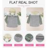 imageDokotoo Womens 2025 Fall Corduroy Shacket Jacket Long Sleeve Button Down Color Block Hooded Coat with PocketsGreen 2