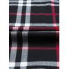 imageDokotoo Womens Basic Casual V Neck Plaid Print Cuffed Long Sleeve Work Tops Blouses Shirts S3XLBlack