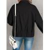 imageDokotoo Womens Cargo Jean Jacket  Cropped Button Spring Fashion Coat for WomenBlack