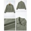 imageDokotoo Womens Cargo Jean Jacket  Cropped Button Spring Fashion Coat for WomenGreen