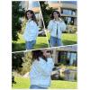 imageDokotoo Womens Cargo Jean Jacket  Cropped Button Spring Fashion Coat for WomenWhite