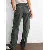 imageDokotoo Womens Cargo Pants Women Baggy Wide Leg High Waist Casual Pants Jean Stretch PantsGray