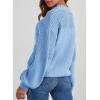 imageDokotoo Womens Casual Long Sleeve Sweaters Loose Crewneck Knit Solid Pullover Sweater Jumper TopsSky Blue