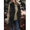 imageDokotoo Womens Casual Winter Long Puffer Vest Stand Collar Sleeveless Puffy Jackets Coat with PocketsBlack