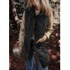 imageDokotoo Womens Casual Winter Long Puffer Vest Stand Collar Sleeveless Puffy Jackets Coat with PocketsBlack