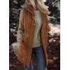 imageDokotoo Womens Casual Winter Long Puffer Vest Stand Collar Sleeveless Puffy Jackets Coat with PocketsCamel
