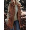imageDokotoo Womens Casual Winter Long Puffer Vest Stand Collar Sleeveless Puffy Jackets Coat with PocketsCoffee
